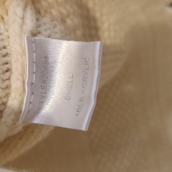 🎅Under Skies Cream Textured Women's Sweater Small - Picture 3 of 7